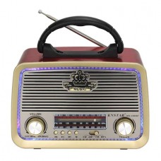 Knstar KN-1183BT Rechargeable Vintage Portable AM/FM Bluetooth Radio With USB/TF Slot