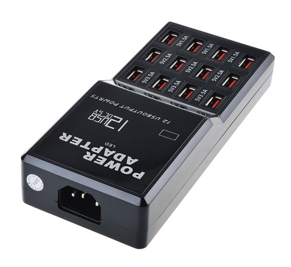 USB Charger WLX-858 12 Ports Fast 5V/12A Universal Compatible Desktop Travel Portable Multi-Port USB USB Charger WLX-858 12 Ports Fast 5V/12A Universal Compatible Desktop Travel Portable Multi-Port USB