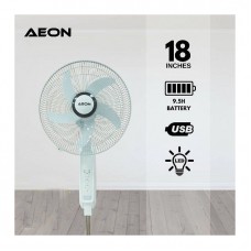 Aeon ARF-18B 18" Inches Rechargeable Standing Fan