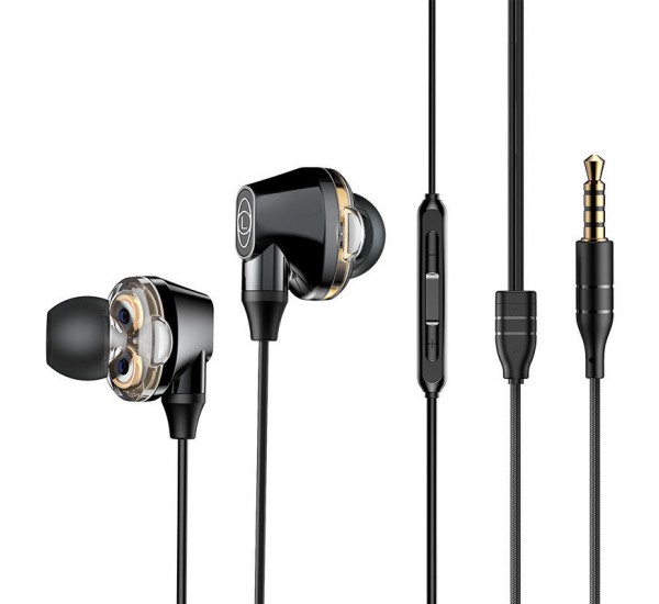 Baseus Encok H10 HiFi Dual Dynamic Earphone 3.5mm Wired Stereo Headphone with Mic Baseus Encok H10 HiFi Dual Dynamic Earphone 3.5mm Wired Stereo Headphone with Mic