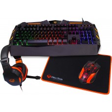 Meetion C500 – 4 in 1 Combo Gaming Keyboard, Mouse and Mouse pad with Gaming Headset, Wired LED RGB Backlight for Computer PC/Laptop