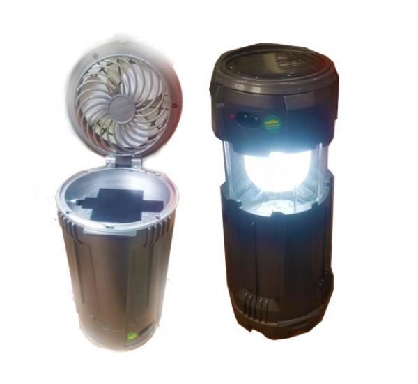 Cafini CN-L915 Rechargeable Camping Lamp Lantern With Solar Charging, Fan and USB Port Cafini CN-L915 Rechargeable Camping Lamp Lantern With Solar Charging, Fan and USB Port