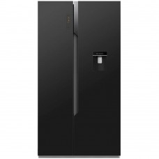 Hisense REF 67 518L Refrigerator Side By Side With Dark Glass