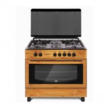 MAXI Gas Cooker 60 x 90 (4 gas + 2 hot plate ) WOOD Design