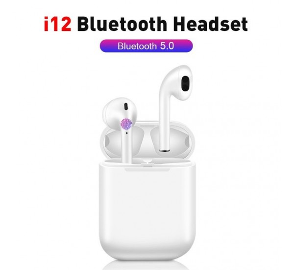 i12 TWS Touch Control Bluetooth Wireless Earphones Earbuds With Mic Charging Case Stereo Sound i12 TWS Touch Control Bluetooth Wireless Earphones Earbuds With Mic Charging Case Stereo Sound
