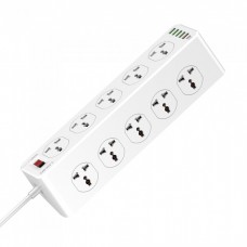 LDNIO SC10610 Extension Socket With 10 Outlets, 30W 6-Port USB Charger + USB C