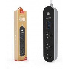 LDNIO SC3301 2.4A Quick Charge Power Strip with 3 sockets and 3 USB ports
