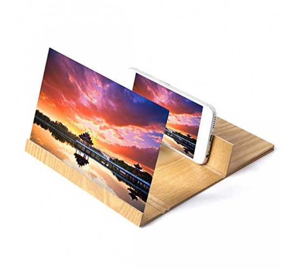 Mobile Phone Screen Magnifier 3D HD Video Amplifier With Wooden Folding Enlarged Expander Stand Mobile Phone Screen Magnifier 3D HD Video Amplifier With Wooden Folding Enlarged Expander Stand