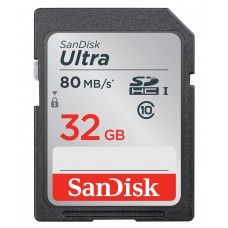 SanDisk Ultra 32GB SDHC Memory Card 80MB s UHSI Class 10