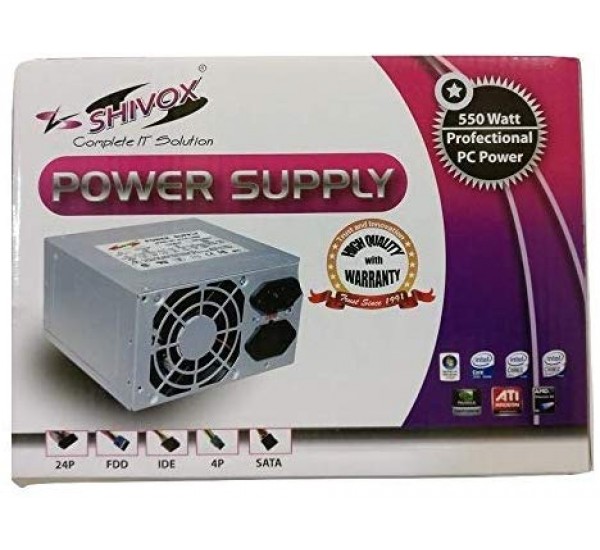 Shivox 550W Power Supply for Desktop PC Shivox 550W Power Supply for Desktop PC
