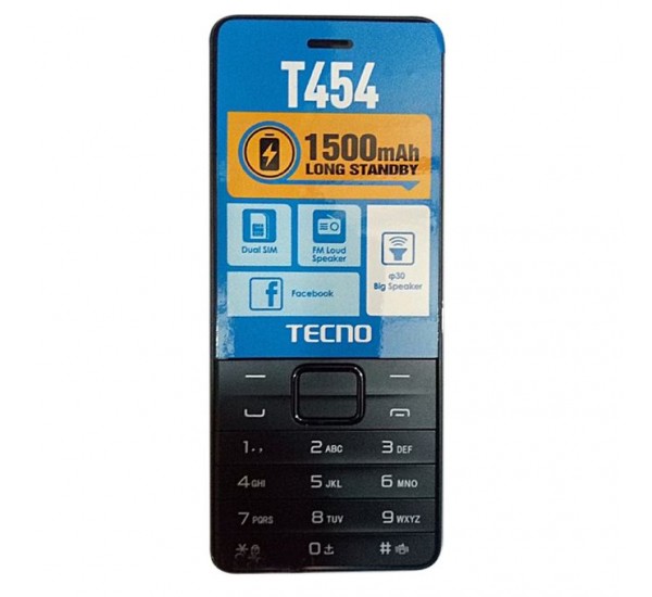 Tecno T454 Dual Sim 2.8" Camera With Flash Light, 1500mAh Tecno T454 Dual Sim 2.8" Camera With Flash Light, 1500mAh