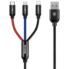 Baseus 3 Primary color 3in1 Cable (PB1481Z)