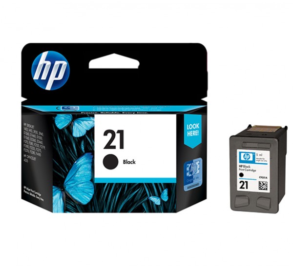 HP 21 Black Inkjet Print Cartridge HP 21 Black Inkjet Print Cartridge